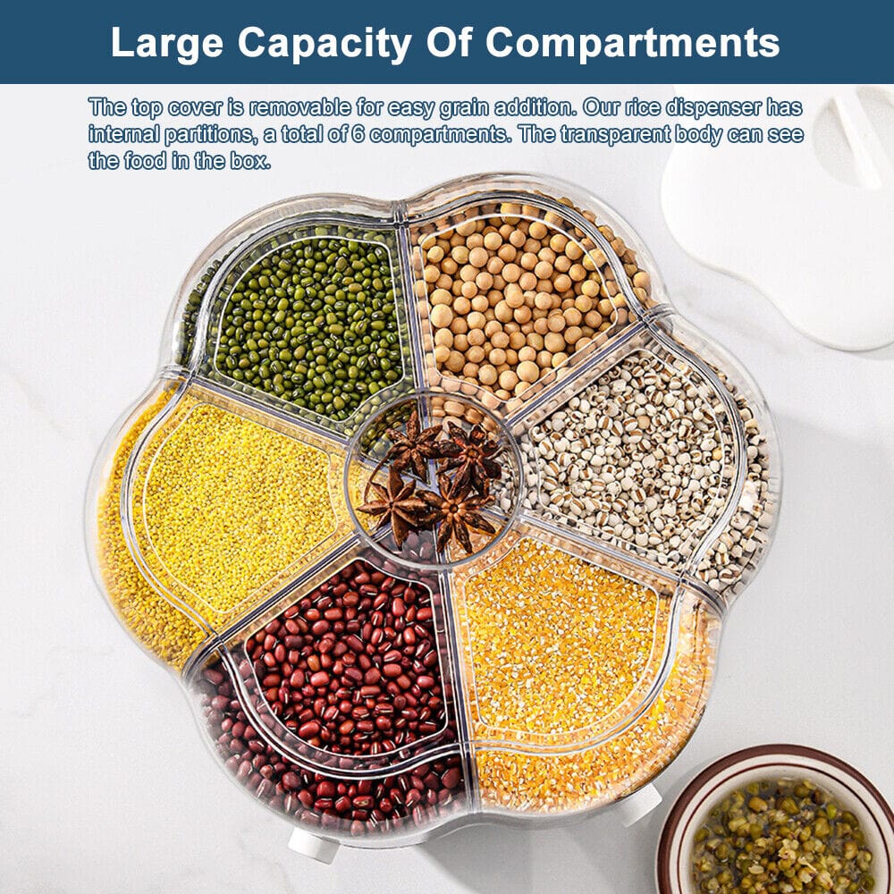 Kitchen Dry Food Sealed Storage Container Grain Box Cereal Dispenser Rice Tank UK - FREE SHIPPING VIP