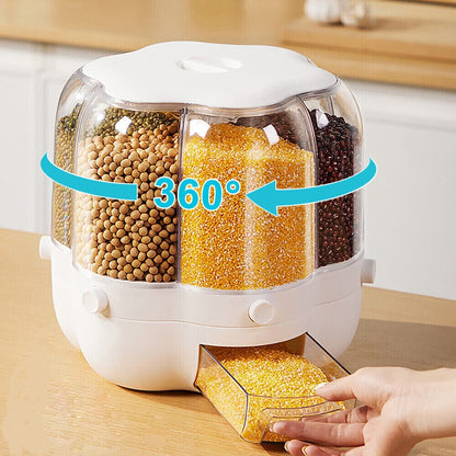 Kitchen Dry Food Sealed Storage Container Grain Box Cereal Dispenser Rice Tank UK   - FREE SHIPPING VIP