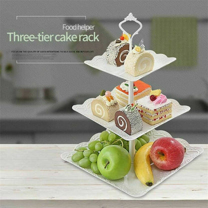 Elegant 3-Tier Dessert Display Stand for Weddings and Afternoon Teas VIP