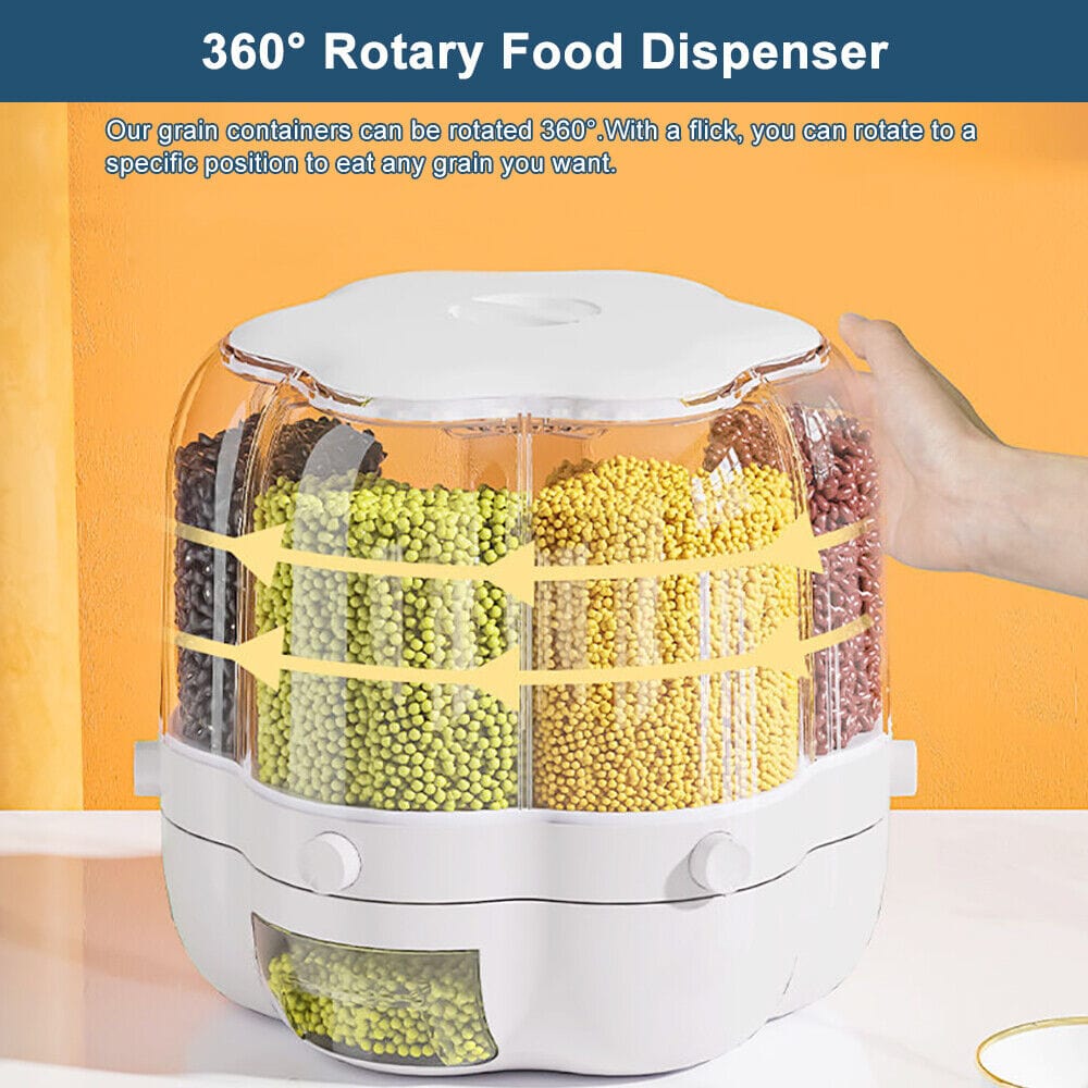 Kitchen Dry Food Sealed Storage Container Grain Box Cereal Dispenser Rice Tank UK   - FREE SHIPPING VIP
