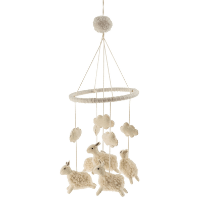 Floating Felt Sheep Baby Mobile - LndmarkClub USA