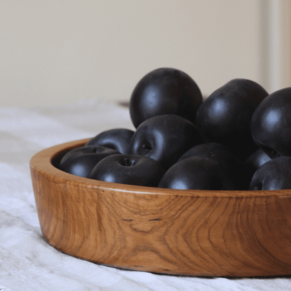 Low Wooden Table Bowl