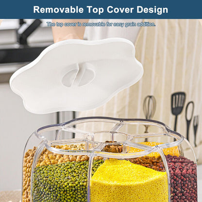 Kitchen Dry Food Sealed Storage Container Grain Box Cereal Dispenser Rice Tank UK   - FREE SHIPPING VIP