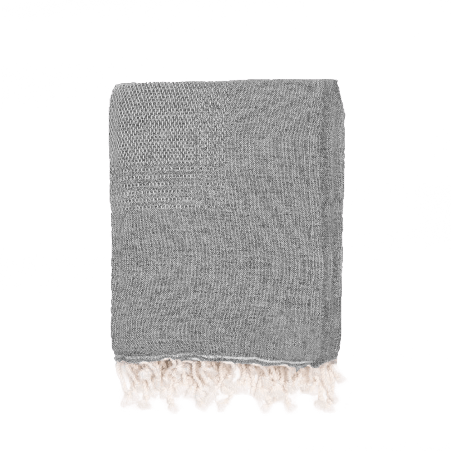 Shoreline Ash Wool Blend Throw - LndmarkClub USA
